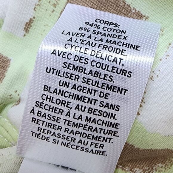 BP High Rise Green Ivory Tic Tac Check Bike Shorts Size S NWT - Picture 6 of 6